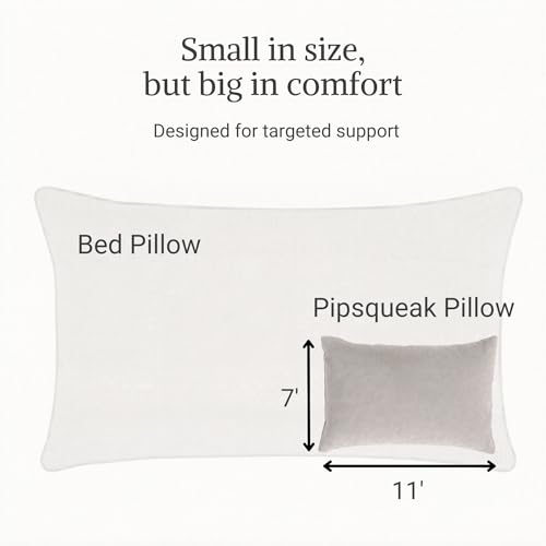 Travel Mini Pillow - Compact 11x7 inches for Kids, Toddlers & Pets - Gray