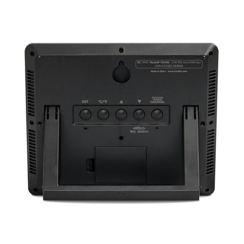 Large Wireless Atomic Clock with Indoor/Outdoor Temp & Auto DST - Digital Variation