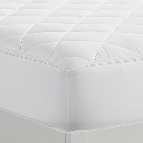 Cotton Mattress Pad Queen Size | Breathable, Moisture-Wicking Cover