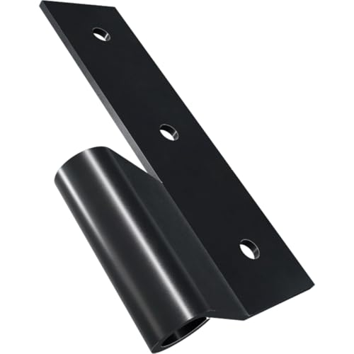Flat Shutter Hinge, 1/2-Inch Offset, 304 Stainless Steel, Matte Black Pair