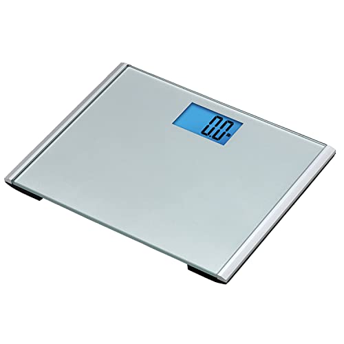 Digital Bathroom Scale with 440-lb Capacity & Step-On Technology