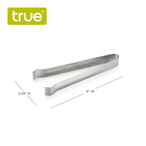 Stainless Steel Ice Tongs 6 Inch for Cocktails & Serving Food - Dishwasher Safe