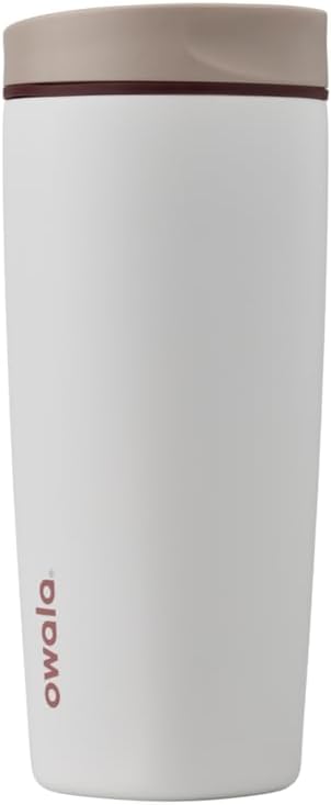 Owala SmoothSip Coffee Tumbler - Insulated Stainless Steel Travel Mug, 20 oz, BPA Free, Vanilla Bean