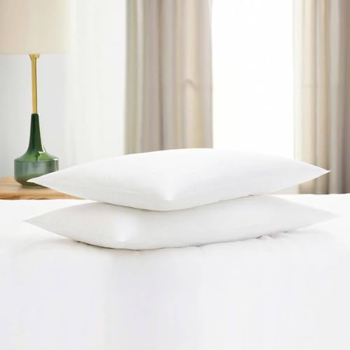 Ultra Thin Down Alternative Bed Pillows Set of 2 - 20x26in