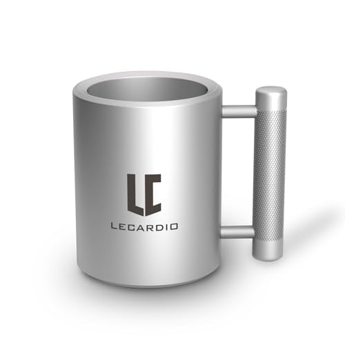 22lb Weighted Steel Mug - Heavy Duty Fitness Workout Beer Cup