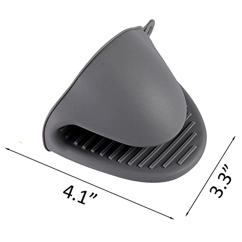 Mini Silicone Oven Mitts - Heat Resistant Pinch Grips for Kitchen & Baking