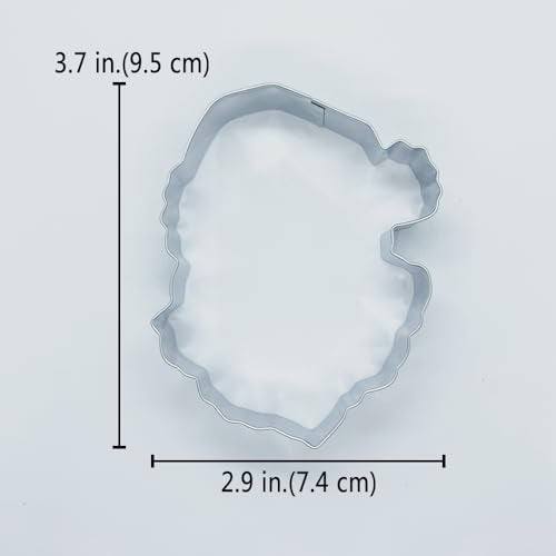 LILIAO Christmas Cookie Cutter Set of 2 Snowman & Santa Face Baking Tools