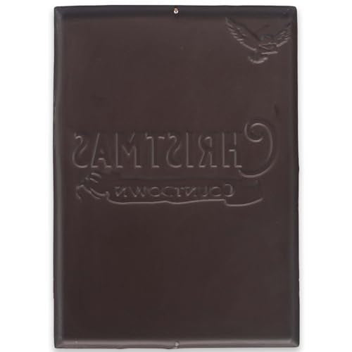 Embossed Metal Christmas Countdown Calendar Sign with Snitch Magnet