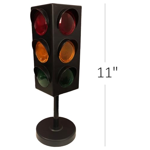 11-Inch Traffic Light Table Lamp for Kids Room Decor