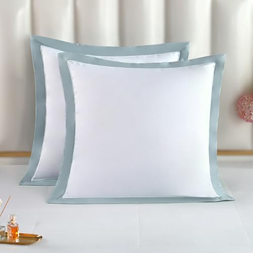 Luxury Long-Staple Cotton Euro Sham Set - 26x26 Inch, 300TC, 2 Pack