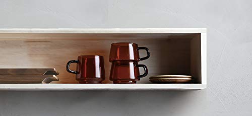 Kinto Sepia 21745 Non-Slip Saucer 130mm Teak - Organic Wood, Dishwasher Safe