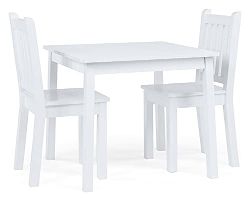 Kids Toddler Table and 2 Chair Set - Durable Wood Activity Furniture