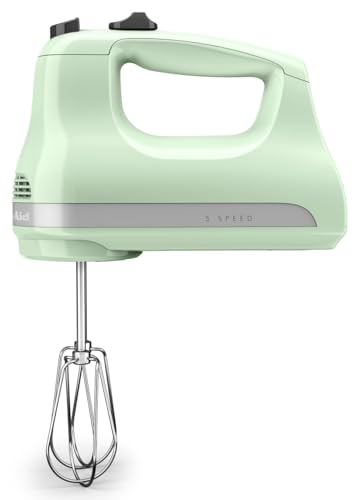 5-Speed Hand Mixer with Turbo Beaters and Swivel Cord, White