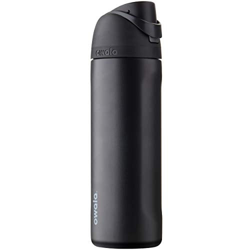 Owala FreeSip Stainless Steel Water Bottle 24 oz Very Dark - Insulated, Leakproof