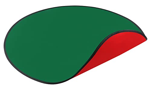 Reversible Christmas Tree Stand Mat - Waterproof Floor Protector in Red & Green - 30 Inch