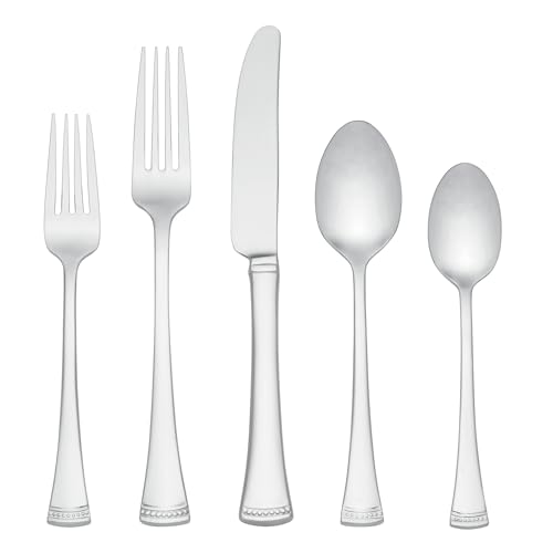 Lenox Portola 20-Piece Flatware Set for 4 - Elegant Stainless Steel Silverware