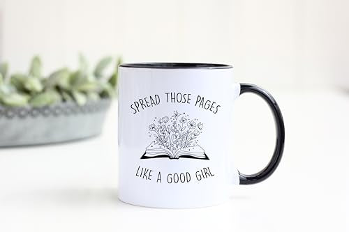 Funny Good Girl Reader Mug - 11oz Ceramic Coffee Cup for Book Lovers