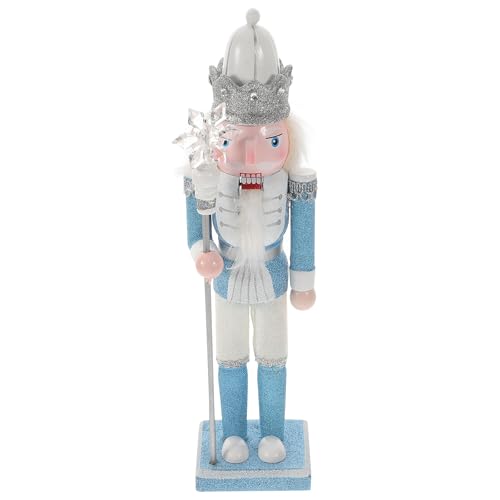 VANZACK 17-Inch Wooden Nutcracker Soldier Decor - Traditional Christmas Nutcracker Figure
