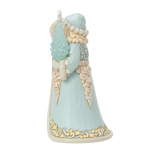 Coastal Santa with Sea Glass Tree Figurine – Enesco Jim Shore Heartwood Creek 8.5in