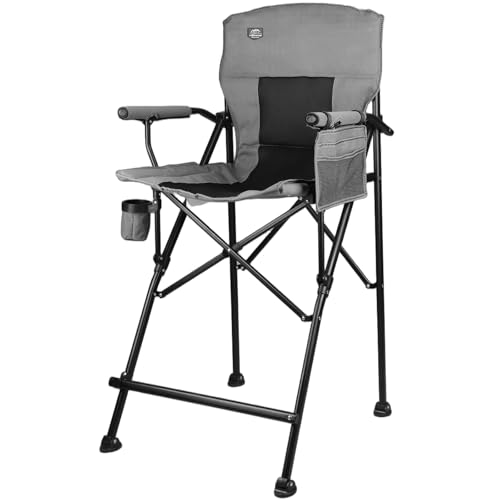 Extra Tall Folding Camping Chair, 350lb Capacity Portable Director Chair