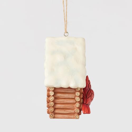 Jim Shore Heartwood Creek Christmas Birdhouse Ornament - Rustic Cabin Decor