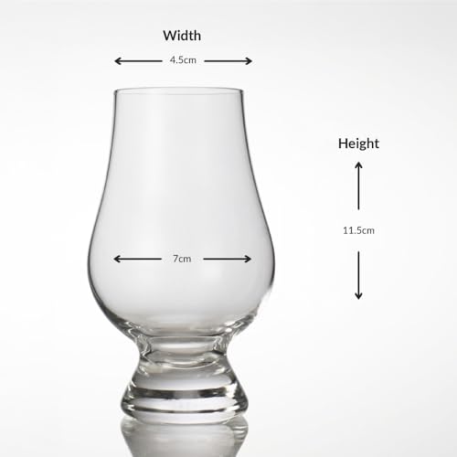 Glencairn Crystal Whiskey Glass Set of 6 - Premium Scotch, Bourbon, Brandy Glasses