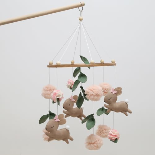 Handcrafted Bunny Hanging Mobile for Nursery and Kids Room Decor