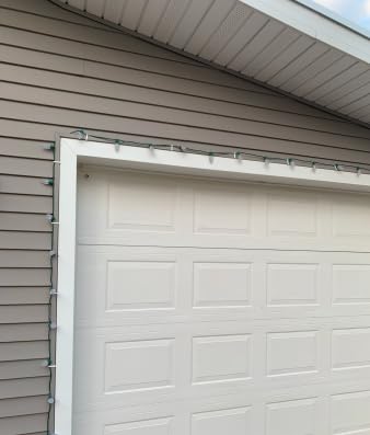 Weather-Resistant Christmas Light Hangers with Locking Tab - 100 Pack