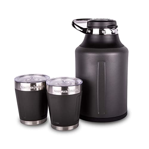64 oz Insulated Stainless Steel Growler - Vacuum Insulated Beer & Coffee