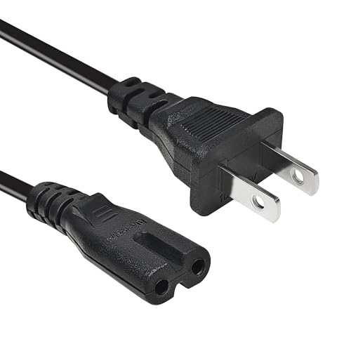 6.6ft AC Power Cord Replacement for Electric Recliners, 2-Prong US Plug