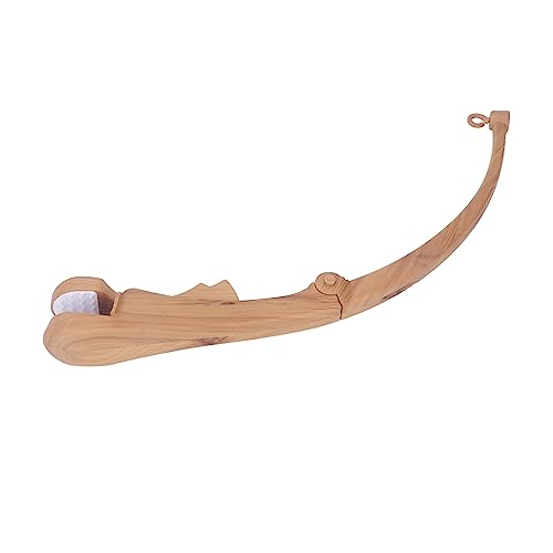 Crib Mobile Arm Holder with Wood Grain Finish and Secure Clamp