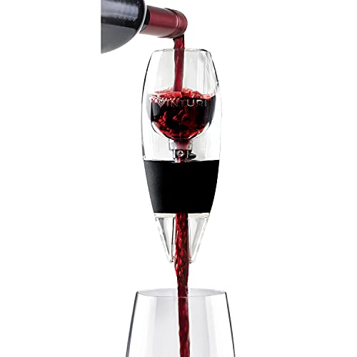 Red Wine Aerator Pourer & Decanter with No-Drip Base & Sediment Filter Screen
