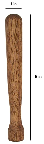 Wooden Cocktail Muddler - Food-Safe Walnut Bar Tool for Mojito & More
