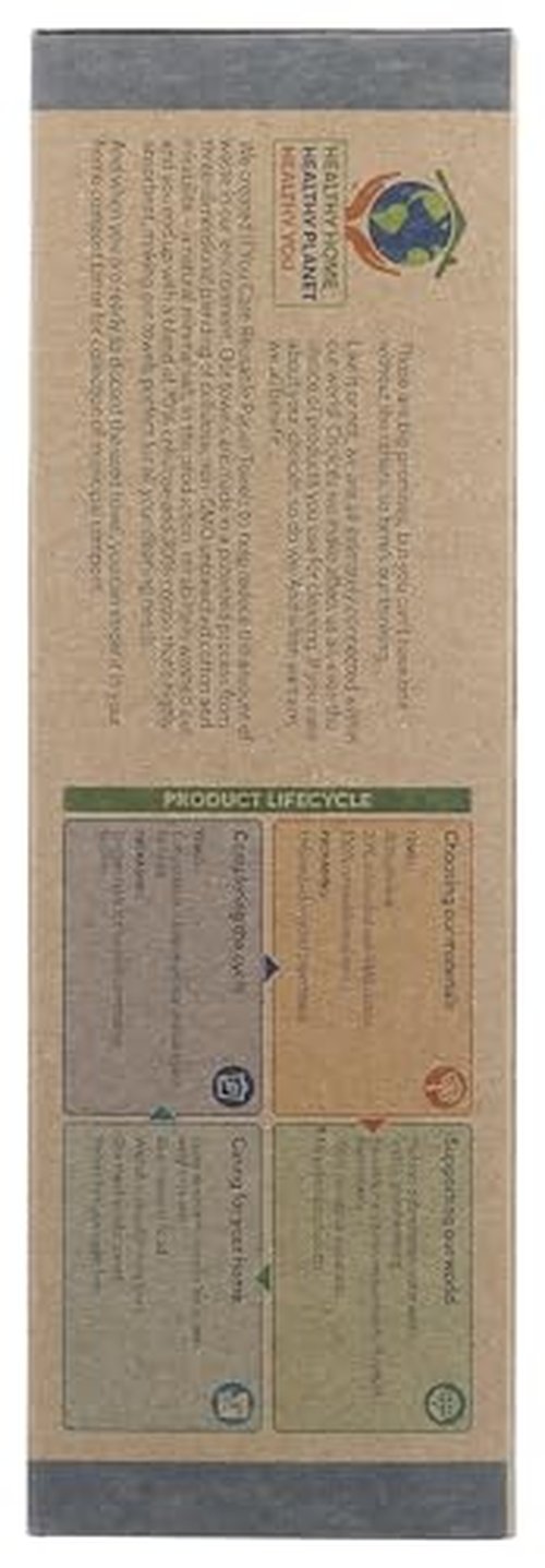 If You Care Reusable Paper Towels– 12 CT Sheets – 100% Natural, Compostable Cleaning Cloths for Kitchen, Bathroom, Home Countertop Surfaces – Extra Absorbent, Eco Friendly