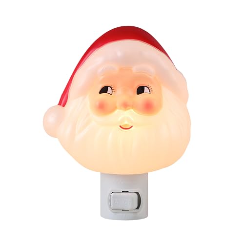 Mr. Christmas Santa Night Light - 5 Inch Shatterproof LED Holiday Decor