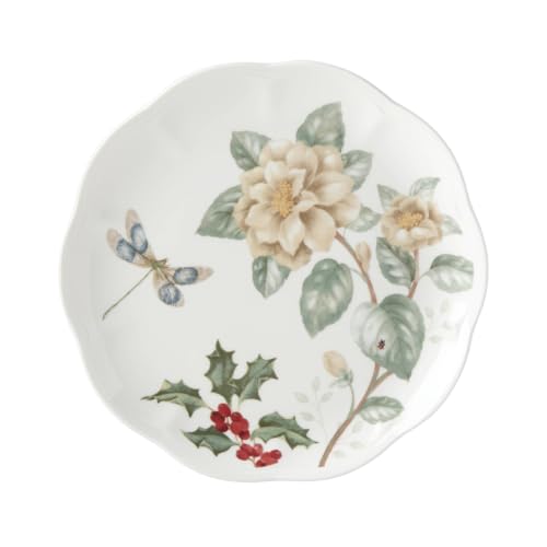 Lenox Butterfly Meadow Holiday 12-Piece Dinnerware Set for 4 - Porcelain, Dishwasher & Microwave Safe