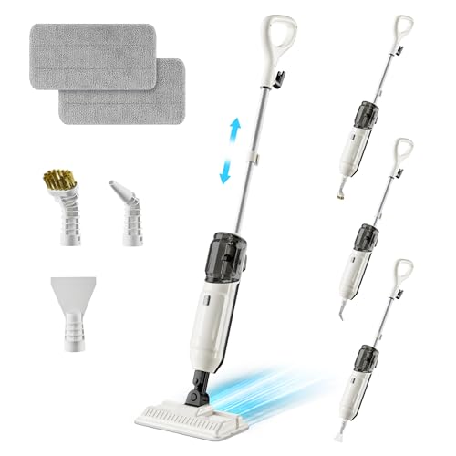 Multi-Purpose Steam Mop with Handheld Steamer for Hardwood and Tile Floors