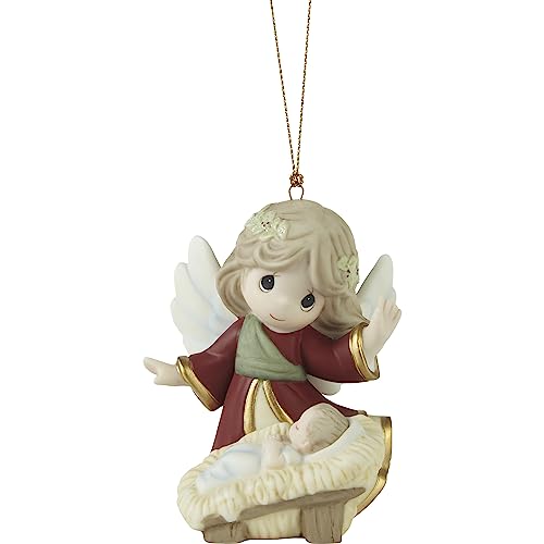 Precious Moments Angel Porcelain Ornament - Nativity Christmas Keepsake