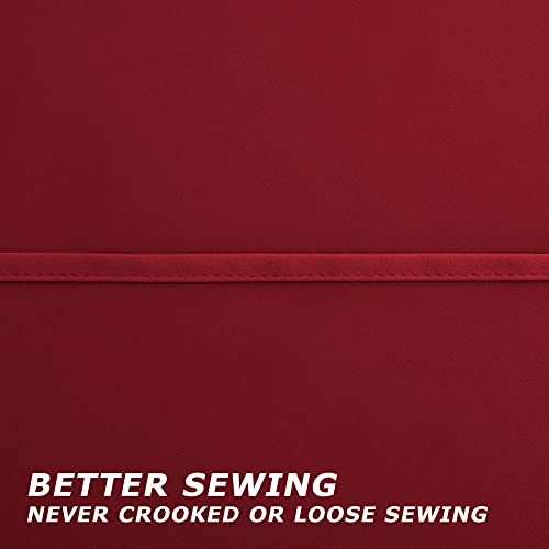 42W x 72L Red Blackout Curtains - Pack of 2, Room Darkening for Living Room & Bedroom