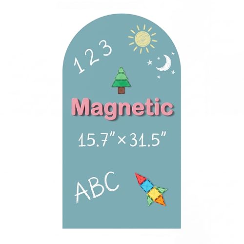 Magnetic Arch Wall Decal - Kids Peel-and-Stick Chalkboard Play Surface