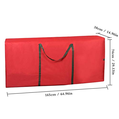 Heavy-Duty Christmas Tree Storage Bag 65x30x15in Fits 6-9ft Disassembled Trees