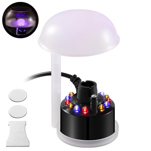 LED Mist Maker Fogger with Splash Guard for Pond, Fountain, and Halloween Decor
