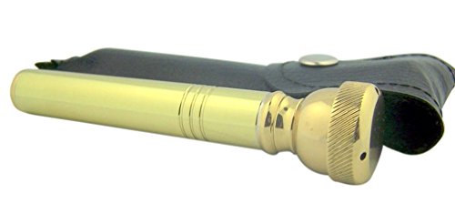 High Polished Brass Aspergillum with Case - Pocket Holy Water Sprinkler