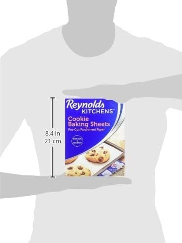 Reynolds Kitchens Parchment Paper Baking Sheets - Pre-Cut, 22 Sheets Per Pack, Perfect for Cookies