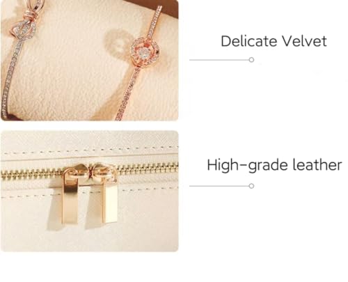 Velvet Bracelet Jewelry Box Organizer with Removable Roll for Watches