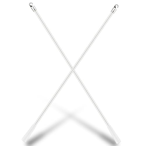 60-Inch Fiberglass Vertical Blind Tilt Wand Replacement with Hook - 2 Pack