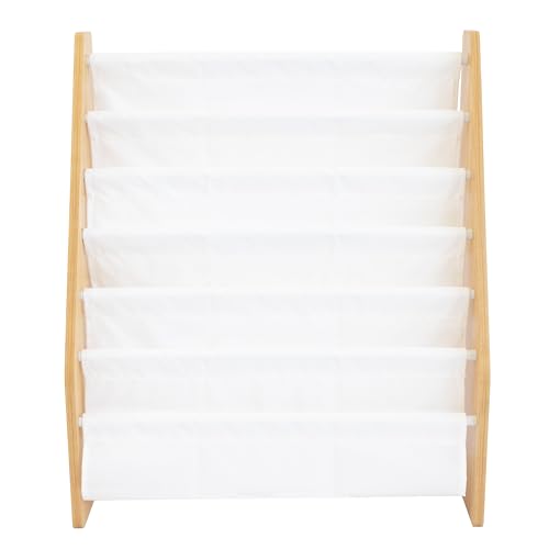 Kids Front-Facing Bookshelf - 6-Tier Montessori Toddler Bookcase Organizer