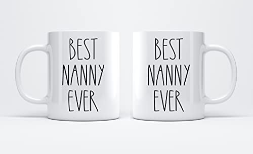 FundingCharlee Best Nanny Ever Coffee Mug 11oz - Gifts for Christmas & Birthdays