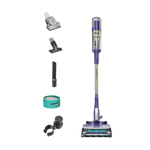 PowerDetect Corded Stick Vacuum with Self-Cleaning Brushroll, Eggplant