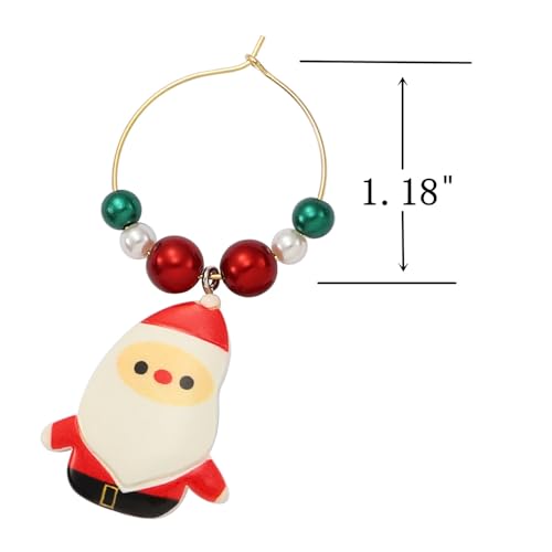 Gold Glass Markers for Stem Glasses - Themed Drink Markers for Party & Tasting